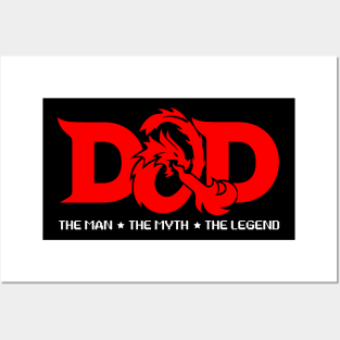 DAD THE MAN THE MYTH THE LEGEND (d&d) Posters and Art